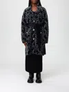 Pinko Nylon Coat With Love Birds Motif In Animal Print