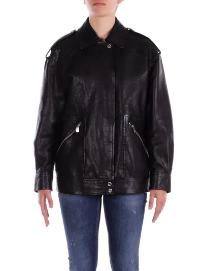 Pinko Coats In Black