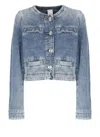 Pinko Denim Jacket In Blue