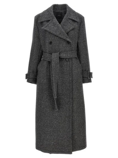 Pinko Calice Coat In Grey