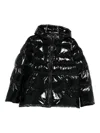 Pinko Zip-up Puffer Jacket In Black