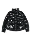 Pinko Zip-up Puffer Jacket In Black