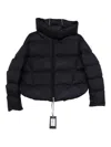Pinko Quilted High-neck Puffer Jacket In Black