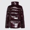 Pinko Mirco Caban Crystal Nylon With Fw25 In Burgundy
