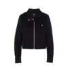 Pinko Zip-front Cropped Jacket In Multi