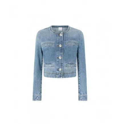 Pinko Denim Jacket In Navy