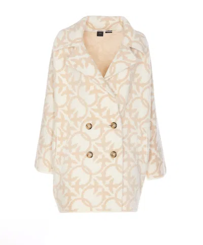 Pinko Toro Coat In White