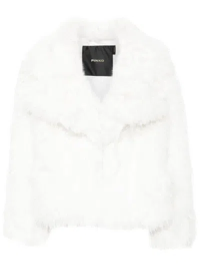 PINKO PINKO COATS WHITE