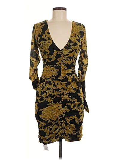 Pre-owned Pinko Cocktail Dress In Gold