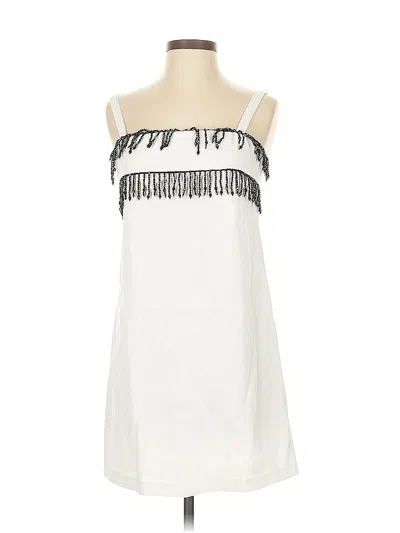 Pre-owned Pinko Cocktail Dress In White