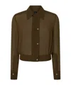 Pinko Lightweight Bomber-style Georgette Shirt