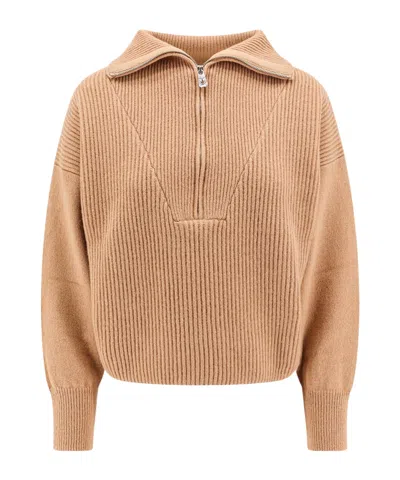 PINKO PINKO COLLARED HALF ZIP SWEATER