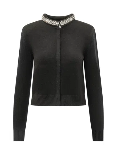 Pinko Colonia Cardigan In Nero Limousine