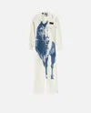 Pinko Reimagine By  X Patrick Mcdowell Workwear Jumpsuit With Horse Print