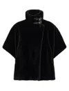 Pinko Comodino Cappa Similpelliccia In Black
