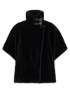 Pinko Comodino Cappa Similpelliccia In Black