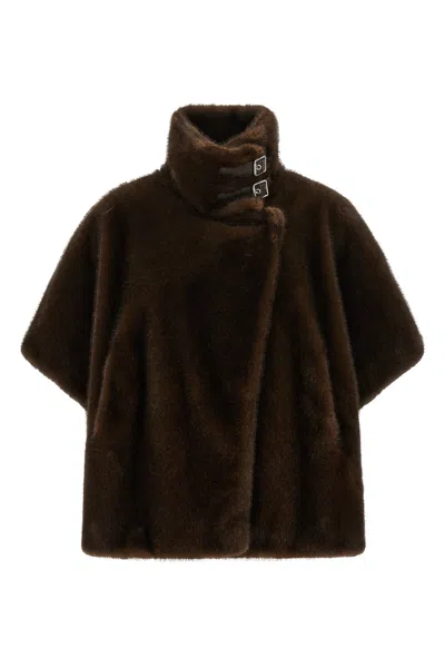 Pinko 'comodino' Cape In Brown