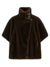 Pinko Comodino Cappa Eco Fur In Brown
