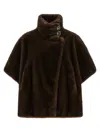 Pinko Comodino Cappa Eco Fur In Brown