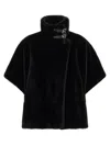 Pinko Comodino Cappa Similpelliccia In Black
