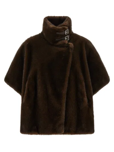 PINKO COMODINO FUR BROWN