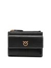 Pinko Love Birds-plaque Wallet In Black