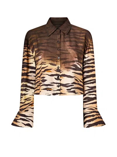 Pinko Cordelia Viscose Shirt In Multi