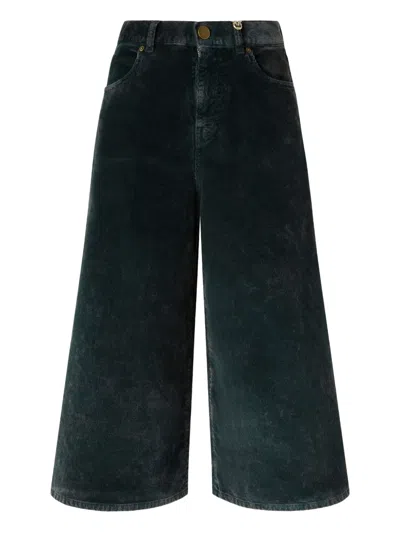 Pinko Long Corduroy Shorts In Black