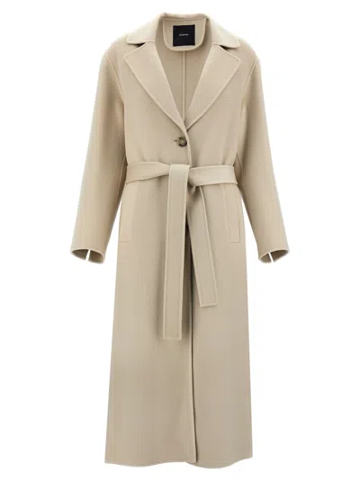 Pinko Cornice Coat In Beige