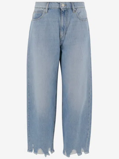 Pinko Cotton And Lyocell Jeans In Blue