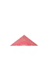 Pinko Cotton Bandana With Crystal Embroidery In Pink