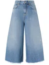 Pinko Bermuda Ample En Denim Doux