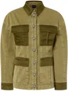 Pinko Field Jacket With Pockets In Grün
