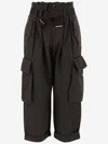 Pinko Black Multi Pocket Pant In Brown