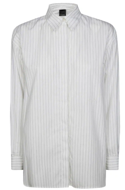 Pinko Cotton Composition Stylish Shirt In Gray