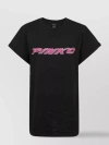 Pinko Logo-embellished Cotton T-shirt In Black