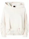 Pinko Oversized Sweatshirt With Twill Details In White