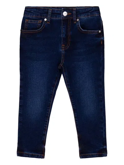 Pinko Kids' Cotton Jeans In Blue