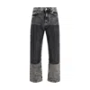 Pinko Five-pocket Jeans With Mini Studs In Gray