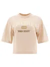 Pinko Cotton Logo T Shirt In Neutral