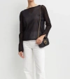 Pinko Long-sleeved Sweater In Black
