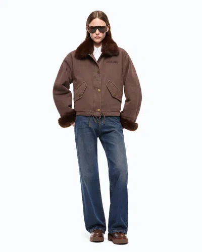 Pinko Garlate Jacket In Brown
