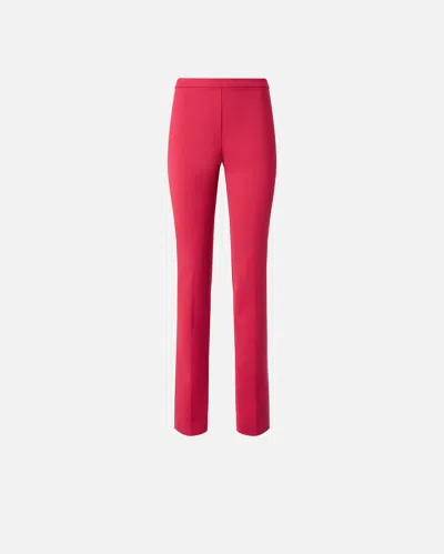 Pinko - Cotton Satin Trousers With Crease - 42 In Metallic