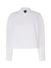 Pinko Cotton Shirt In Bianco Brill.