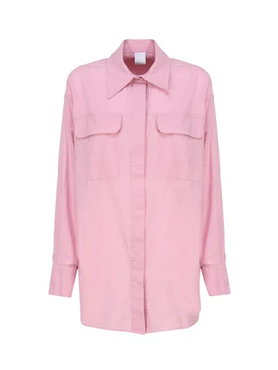 Pinko Cotton Shirt In Pink