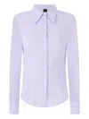Pinko Cotton Shirt In Purple