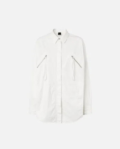 Pinko Cotton Shirt With Pockets And Zip