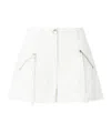 Pinko Cotton Shorts With Pockets And Zip In White