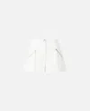 Pinko Cotton Shorts With Pockets And Zip In White
