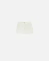 Pinko Cotton Shorts With Pockets In Blanc Lait